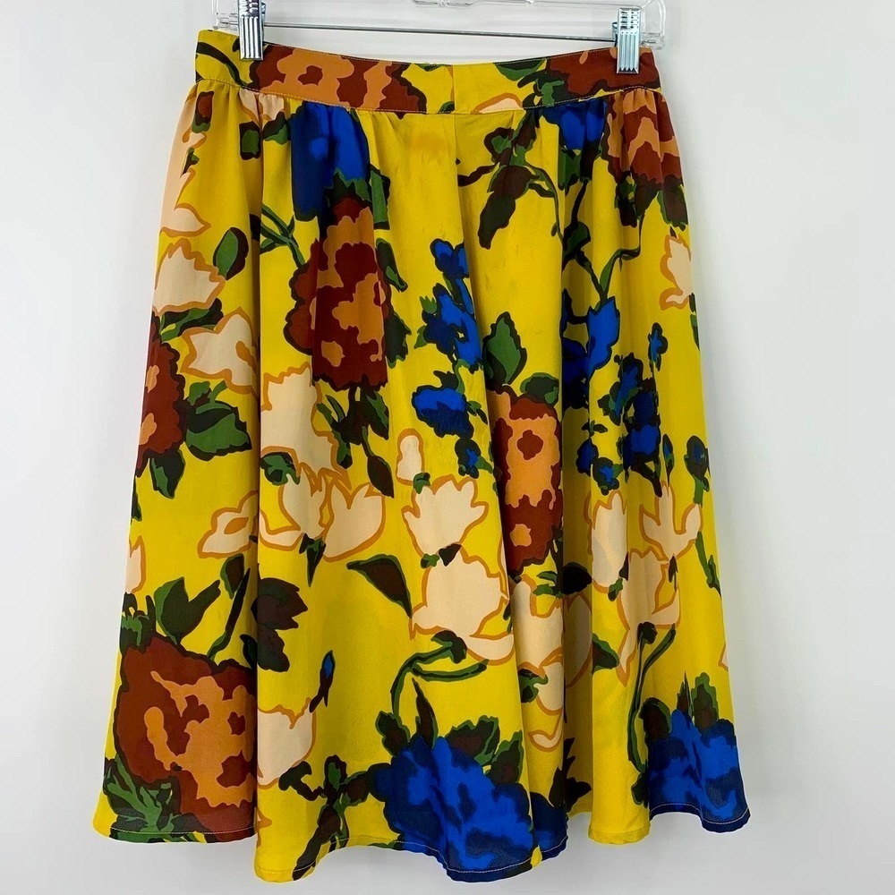 Vivienne Tam floral knee length skirt